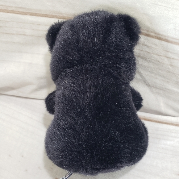 A&A Plush Black Bear 7" Plush Stuffed Animal Sitting - Picture 6 of 9